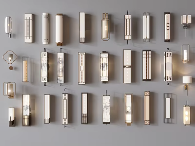 New wall lamp wall lamp metal wall lamp creative wall lamp creative chandelier 3d model