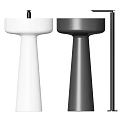 Multiple Modern Washbasins In Various Colors With Marble Texture And Pedestal Stands