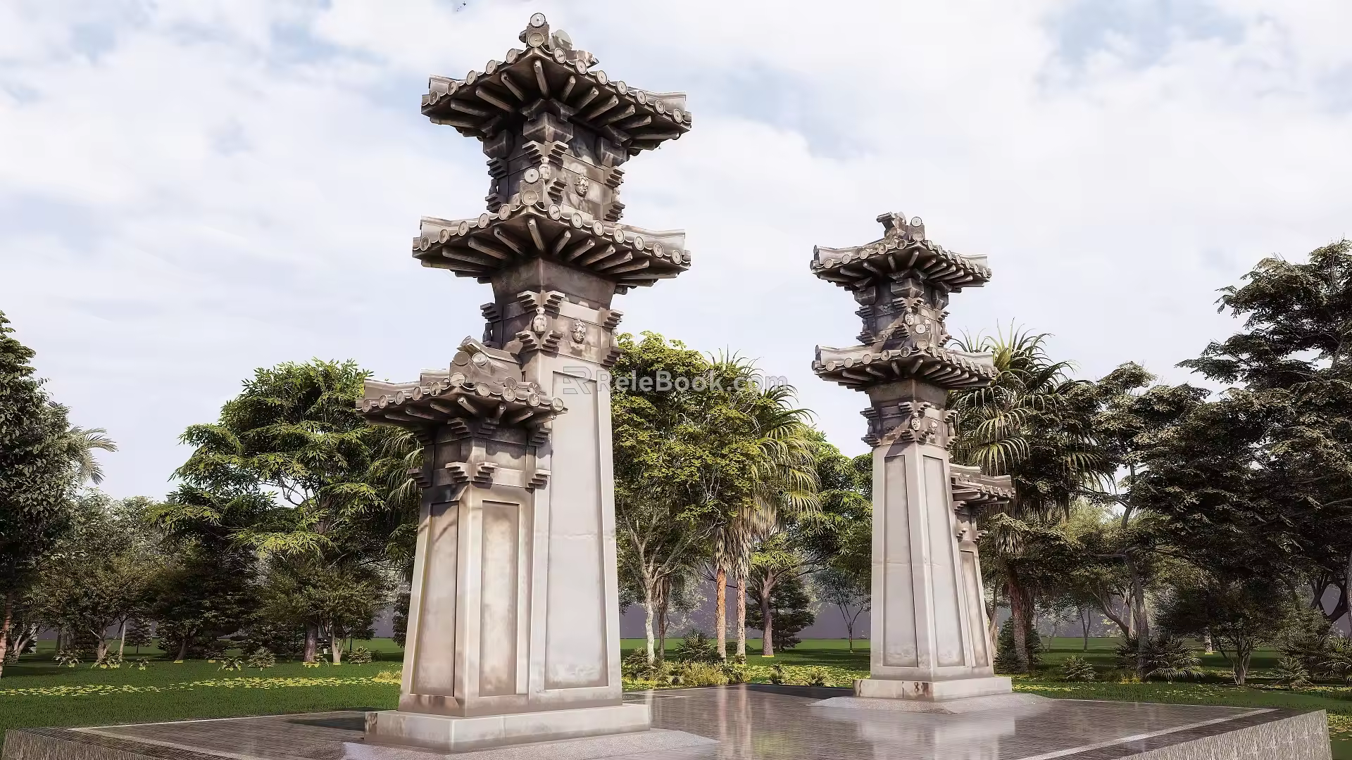 Chinese Han Que Ding Fang Que 3d model