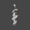 Wooden Sailing Ship With Multiple White Sails Green Hull And Union Jack Flag