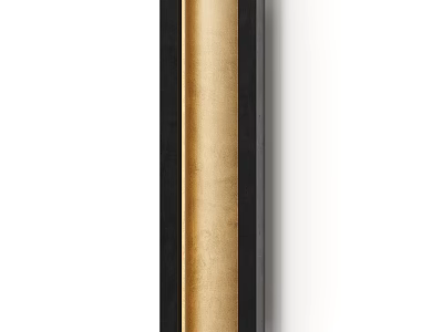 Elegant Modern Gold Wall Lamp With Black Frame And Sleek Design 3d model