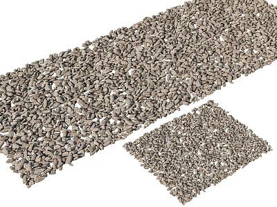 Natural Rock Garden Stones With Various Sizes For Outdoor Landscape Decoration And Yard Design 3d model