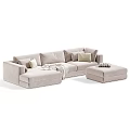 Modern Cozy Fabric Double Sofa With Multiple Styles And Neutral Color Options For Home Decor