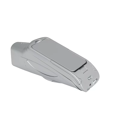 Silver Handheld Electronic Device With Sleek Design And Smooth Surface Finish 3d model