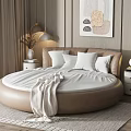 Modern Round Bed 3d model