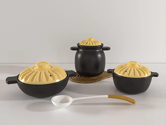 Casserole spoon 3d model
