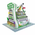 Ground pile special-shaped ground pile Meichen display store display 3d model