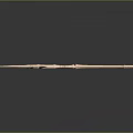 Shiny Metal Trident Weapon Design With Ornamental Head And Long Handle