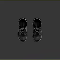 Stylish Black Leather Lace Up Boots With Side Zipper And Platform Sole Design