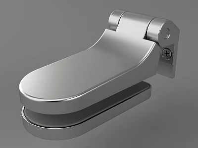 Durable Stainless Steel Hardware Tool Hinge With Silver Metal Screw And Furniture Fitting Design 3d model