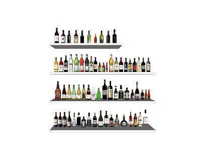 modern wine wine bottle white wine wine beer 3d model modern wine wine bottle white wine wine beer 3d model