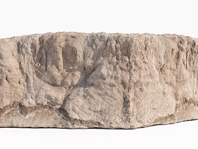 Rough Natural Stone Texture Combined With Wood For Interior Design 3d model