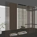 Modern Metal Partition Screens With Geometric Patterns For Interior Decor