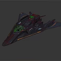 Blue Sci-Fi Spaceship With Sleek Design Futuristic Cockpit And Accent Lines