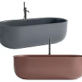 Elegant Modern Freestanding Bathtubs in Gray and Brown Tones for Home