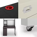 Modern Desk And Chair Sets With Drawers Shelves And Various Colors