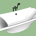 Modern Bathtub Bathroom 3d model