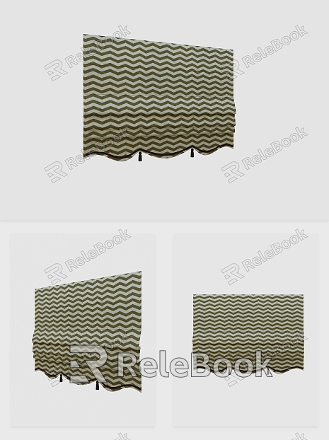 Modern Roman Curtain Fabric Curtain model