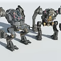 Sci-fi Mecha Future Robot Cyberpunk Warrior Armor 3d model