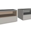 Modern bedside table combination 3d model