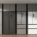 Modern Refrigerators With Various Colors And Multiple Styles For Kitchen 3d model