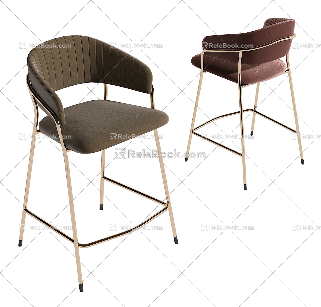 Modern Bar Chair 3d model