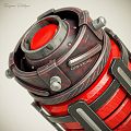 Modern Grenade Sci-Fi Grenade 3d model