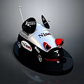RC Racing Nido Toy With Black Silver Design Red Eyes Antenna And Base