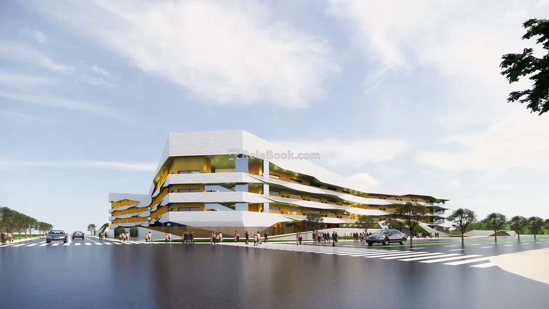 Ningbo Yongjiang Experimental School 3d model