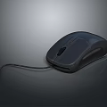 High Precision Ergonomic Wired Computer Mouse With Sleek Black Design For Office And Home Use 3d model