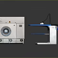 Modern Home Electronic Appliances Including Washing Machine And Steam Ironing Equipment Set