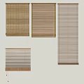 Wooden Window Blinds in Different Designs and Light Tones for Interior Decoration