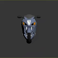 Blue Sport Motorcycle Showcasing Streamlined Design Black Seat Silver Exhaust And Shiny Alloy Wheels