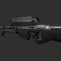 Combined with a sniper rifle 3d model