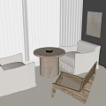 Modern leisure sofa combination 3d model