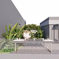 Modern Roof Garden Design With Lush Greenery Outdoor Seating Contemporary Building And Glass Features