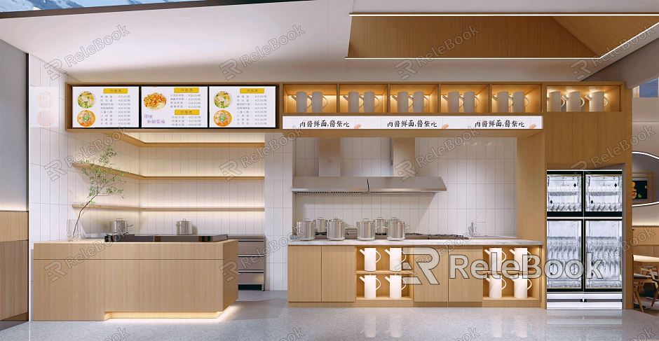 New Chinese Restaurant Fast Food Restaurant Noodle Shop Breakfast Shop Log model