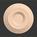 Modern Pink Circular Commercial Equipment With Colosseum Style Arched Design On Platform