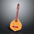 Elegant Wooden Pipa Decorative Ornament For Home Interior Living Room Decoration