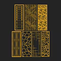 Various Decorative Room Dividers With Intricate Laser Cut Patterns And Designs