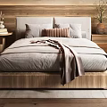 Cozy Hotel Room With Wooden Ceiling Macramé Wall Hanging And Scenic Window View