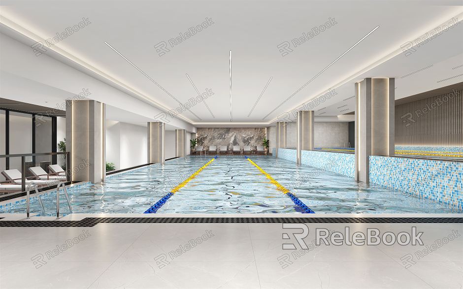 modern swimming pool model