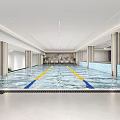 modern swimming pool 3d model
