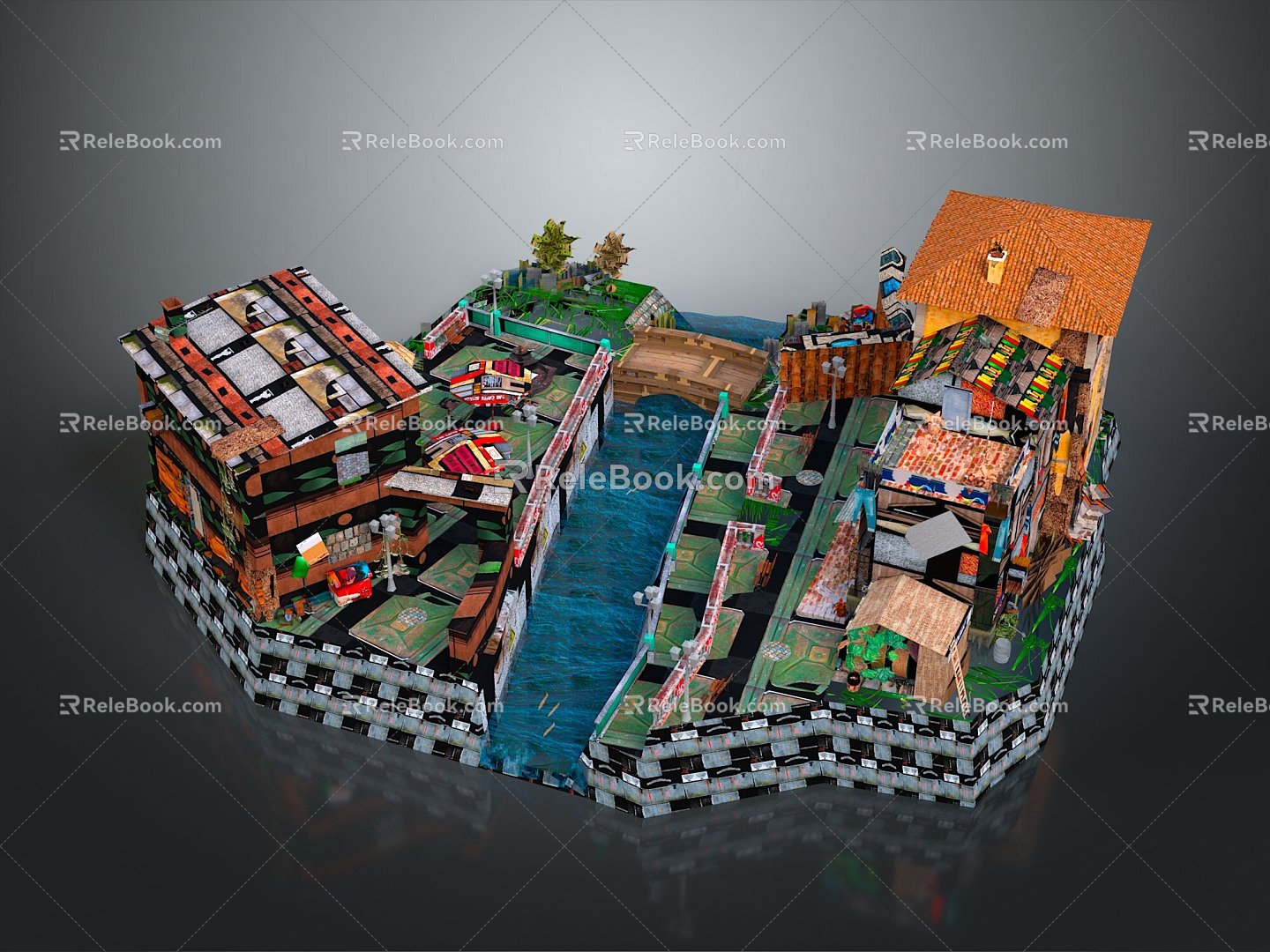 Vacation Paradise Vacation Island Water City Venice Water City Sea House Seaside Cottage Seaside Chalet 3d model