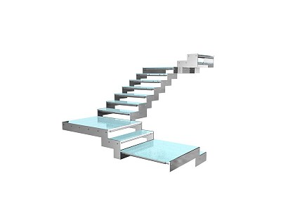 Stairs Rotating Stairs Glass Stairs Solid Wood Stairs Creative Stairs 3d model