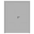 Modern double door entry gate 3d model