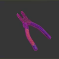 Pipe pliers vise bench vise wrench tool hardware tool processing tool furniture 3d model