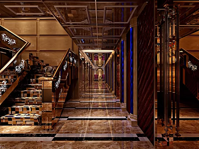 Jane Ou KTV Aisle Aisle 3d model