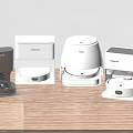 Roborock Kitchen Appliances Multiple Robot Vacuums With Charging Docks On Wooden Floor