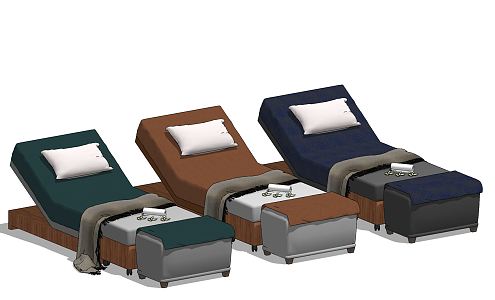 Modern massage bed nursing bed 3d model